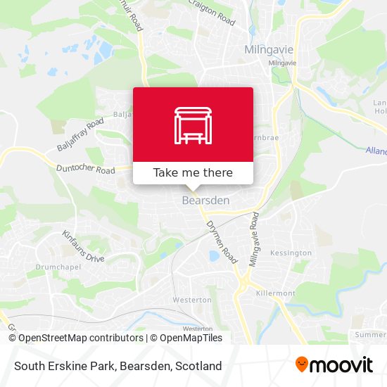 South Erskine Park, Bearsden map