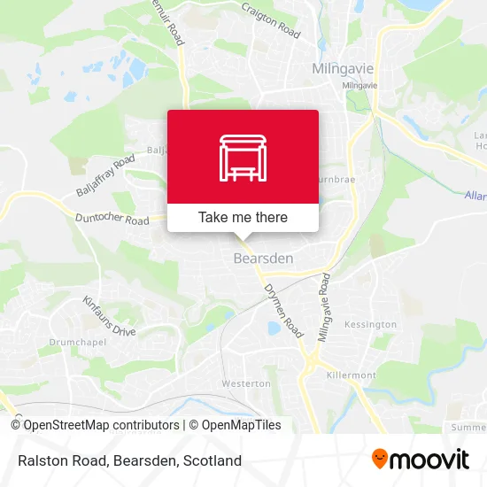 Ralston Road, Bearsden map