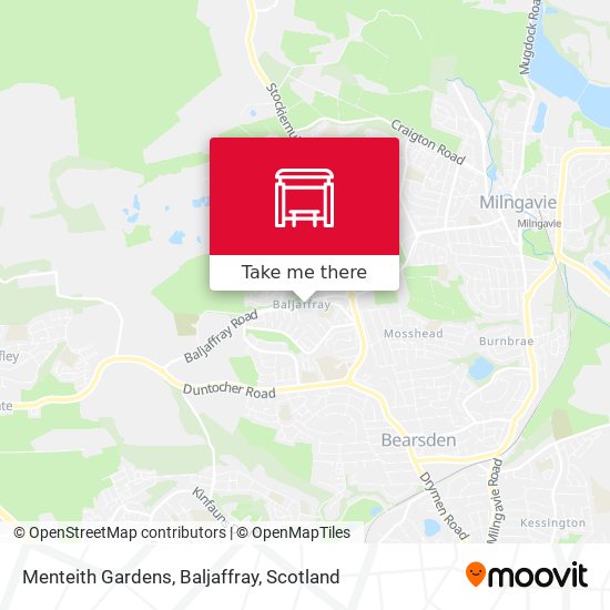 Menteith Gardens, Baljaffray map