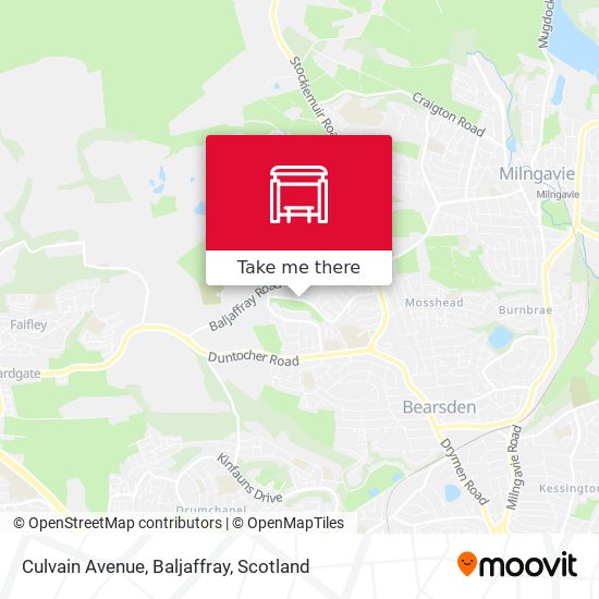 Culvain Avenue, Baljaffray map