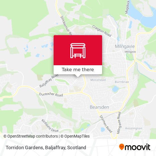 Torridon Gardens, Baljaffray map