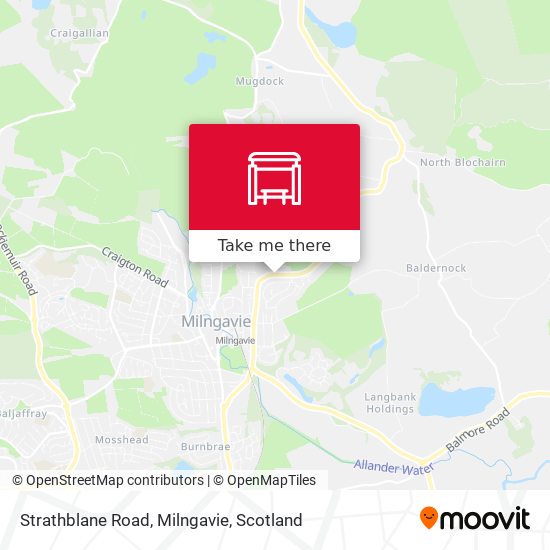 Strathblane Road, Milngavie map