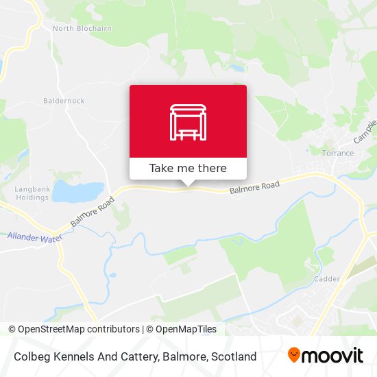 Colbeg Kennels And Cattery, Balmore map