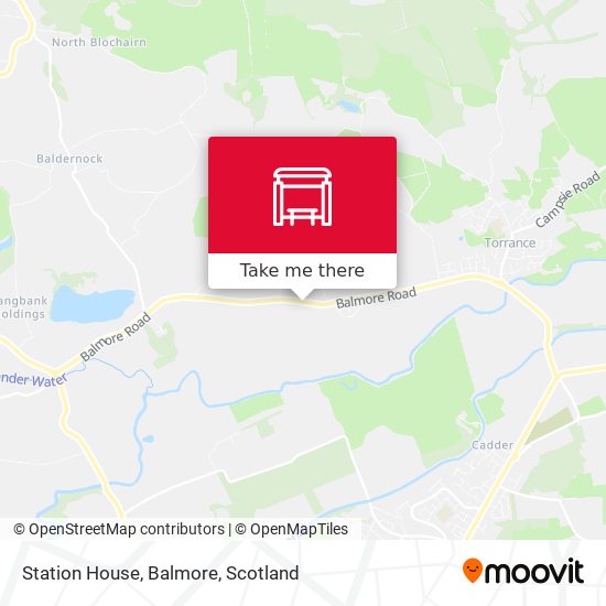 Station House, Balmore map