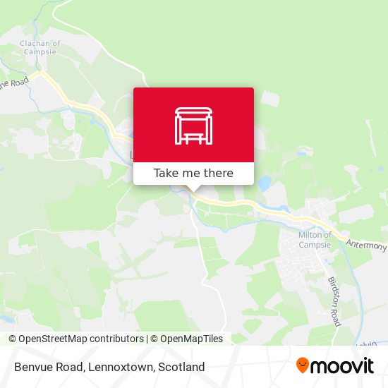 Benvue Road, Lennoxtown map