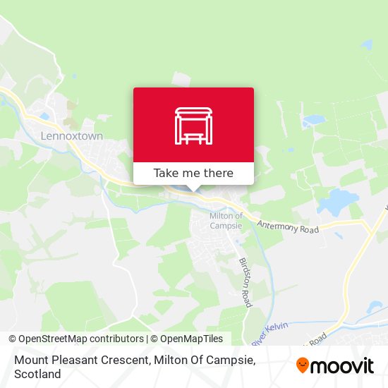 Mount Pleasant Crescent, Milton Of Campsie map