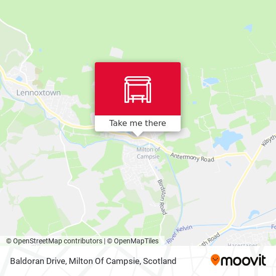 Baldoran Drive, Milton Of Campsie map