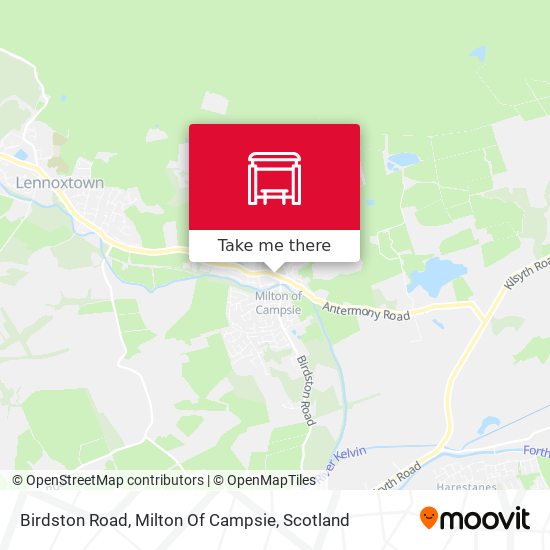Birdston Road, Milton Of Campsie map