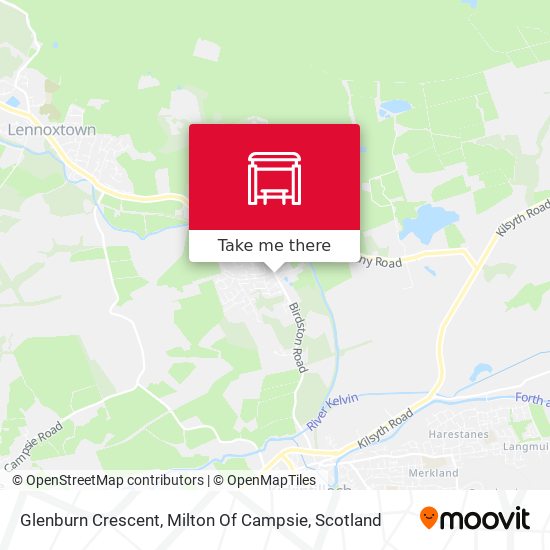 Glenburn Crescent, Milton Of Campsie map