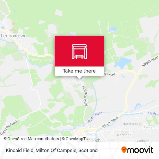 Kincaid Field, Milton Of Campsie map