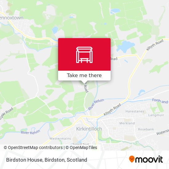 Birdston House, Birdston map