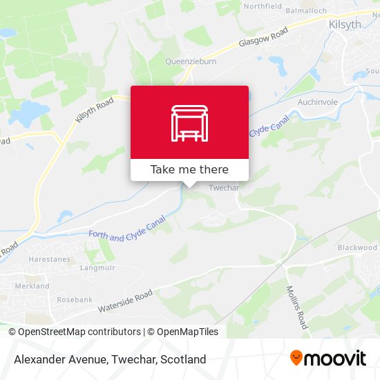 Alexander Avenue, Twechar map