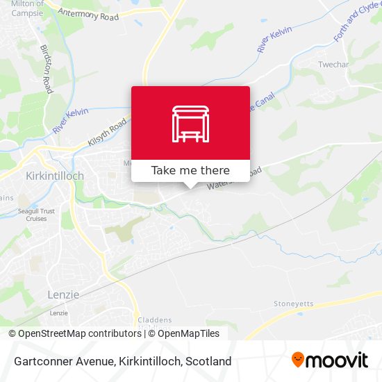Gartconner Avenue, Kirkintilloch map