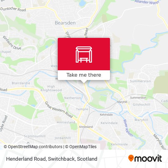 Henderland Road, Switchback map