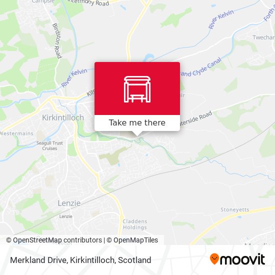 Merkland Drive, Kirkintilloch map