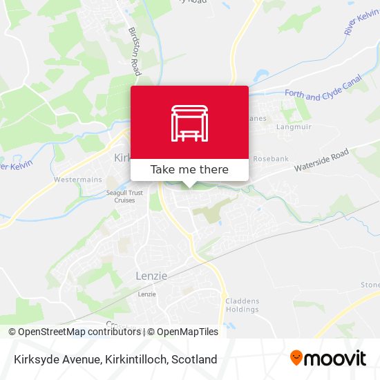 Kirksyde Avenue, Kirkintilloch map