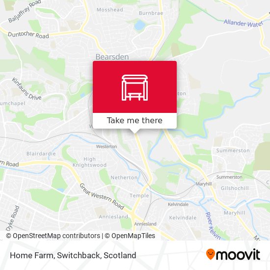 Home Farm, Switchback map