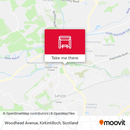 Woodhead Avenue, Kirkintilloch map