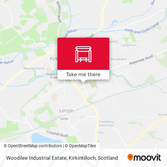 Woodilee Industrial Estate, Kirkintilloch map