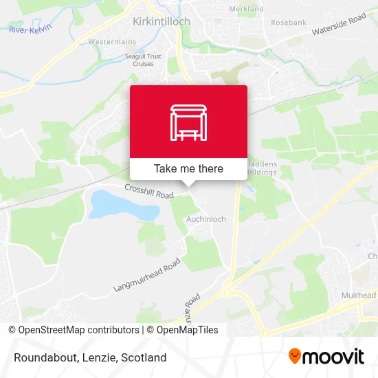 Roundabout, Lenzie map