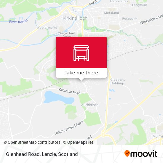 Glenhead Road, Lenzie map