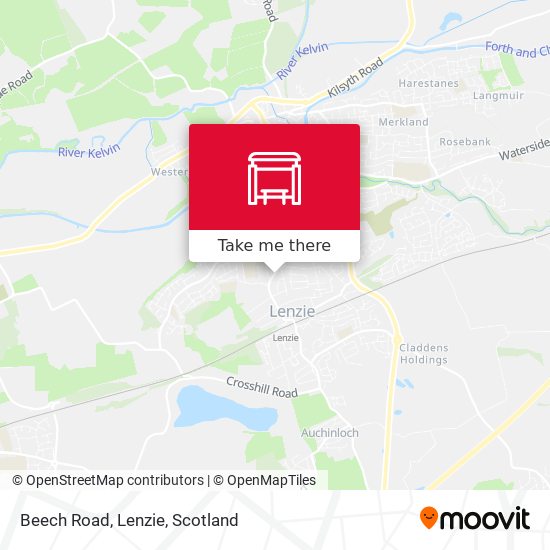 Beech Road, Lenzie map