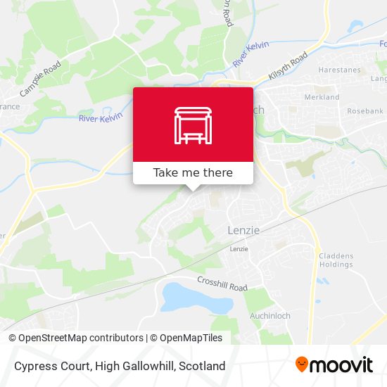 Cypress Court, High Gallowhill map