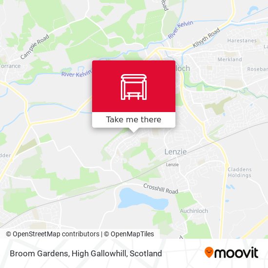 Broom Gardens, High Gallowhill map