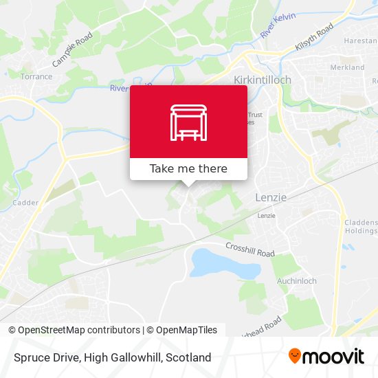 Spruce Drive, High Gallowhill map
