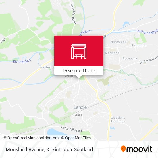Monkland Avenue, Kirkintilloch map