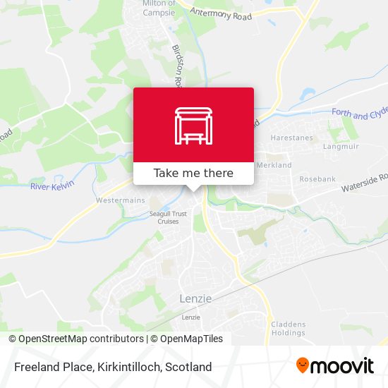 Freeland Place, Kirkintilloch map