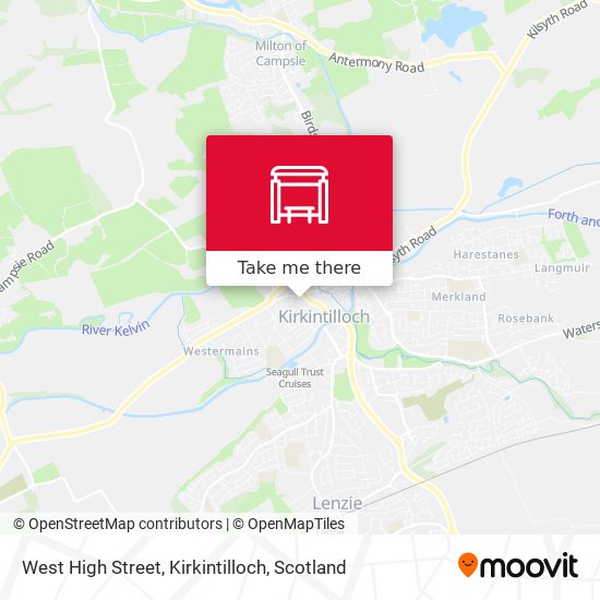 West High Street, Kirkintilloch map