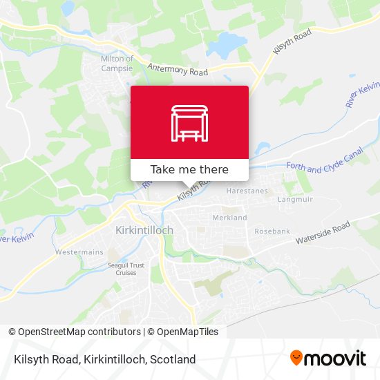 Kilsyth Road, Kirkintilloch map