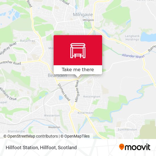 Hillfoot Station, Hillfoot map