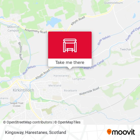 Kingsway, Harestanes map