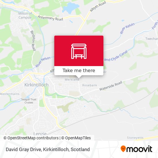 David Gray Drive, Kirkintilloch map