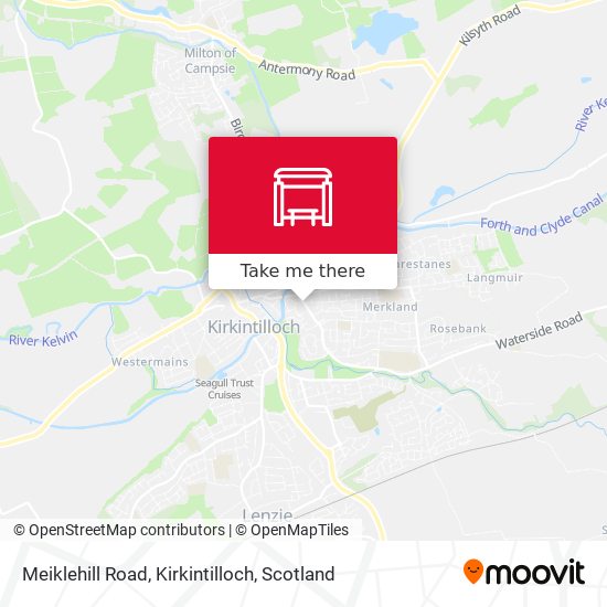 Meiklehill Road, Kirkintilloch map