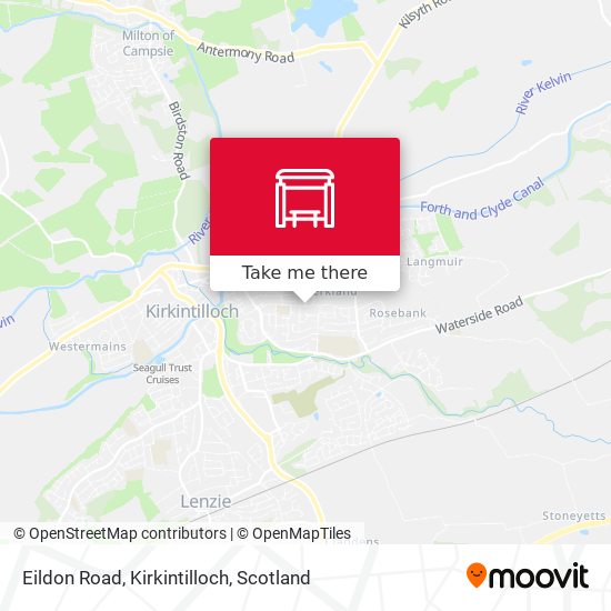 Eildon Road, Kirkintilloch map