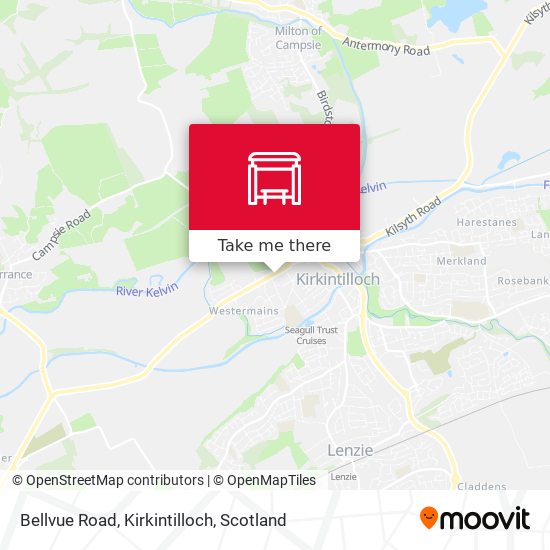 Bellvue Road, Kirkintilloch map