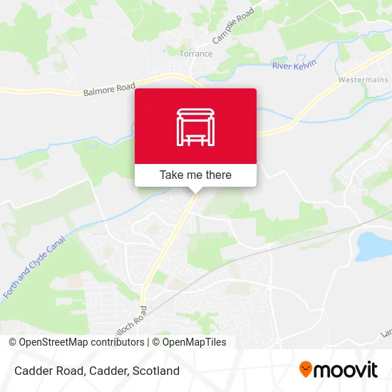 Cadder Road, Cadder map