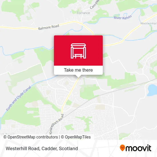 Westerhill Road, Cadder map