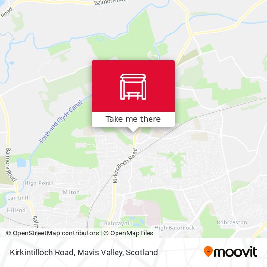 Kirkintilloch Road, Mavis Valley map