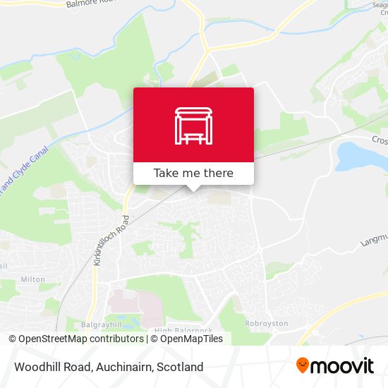 Woodhill Road, Auchinairn map