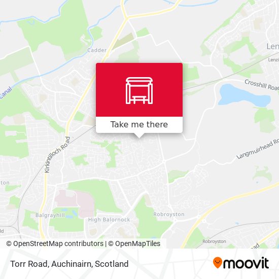 Torr Road, Auchinairn map