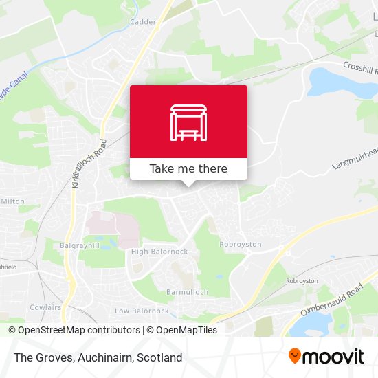 The Groves, Auchinairn map
