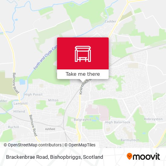 Brackenbrae Road, Bishopbriggs map