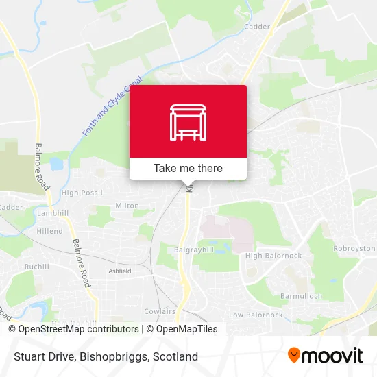 Stuart Drive, Bishopbriggs map