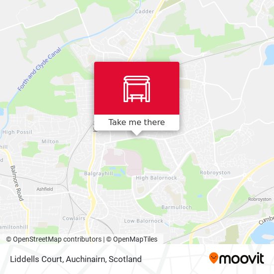 Liddells Court, Auchinairn map