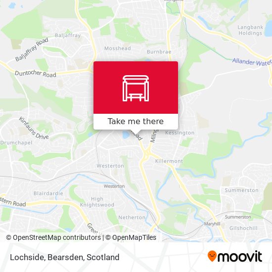 Lochside, Bearsden map