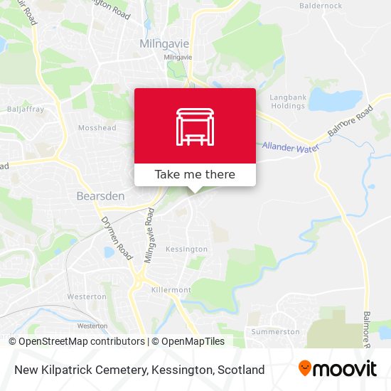 New Kilpatrick Cemetery, Kessington map